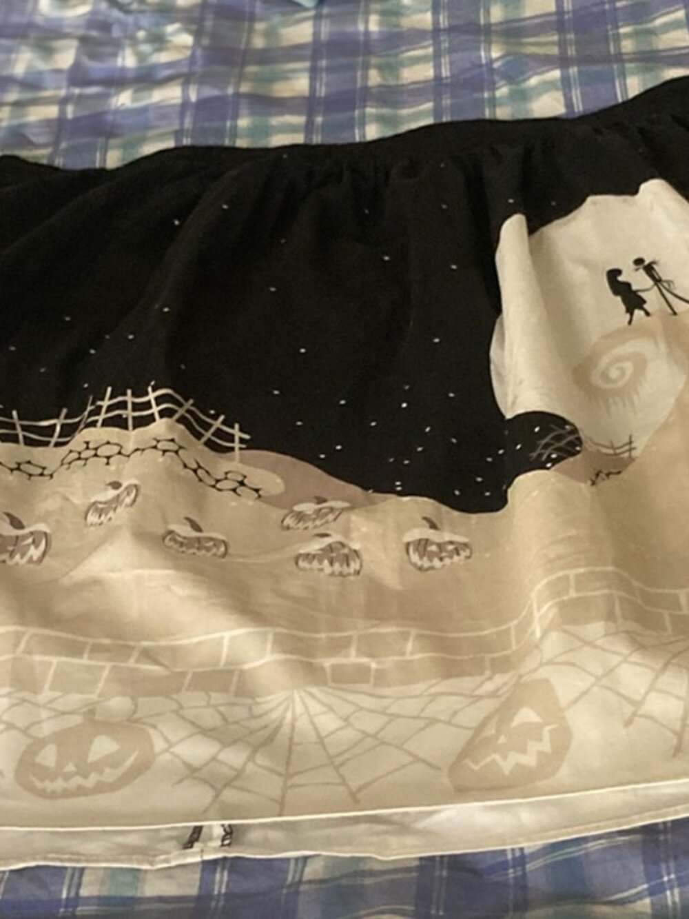 Disney Nightmare Before Christmas Jack & Sally Spiral Hill Skirt Size 24 Plus Si - Picture 3 of 4